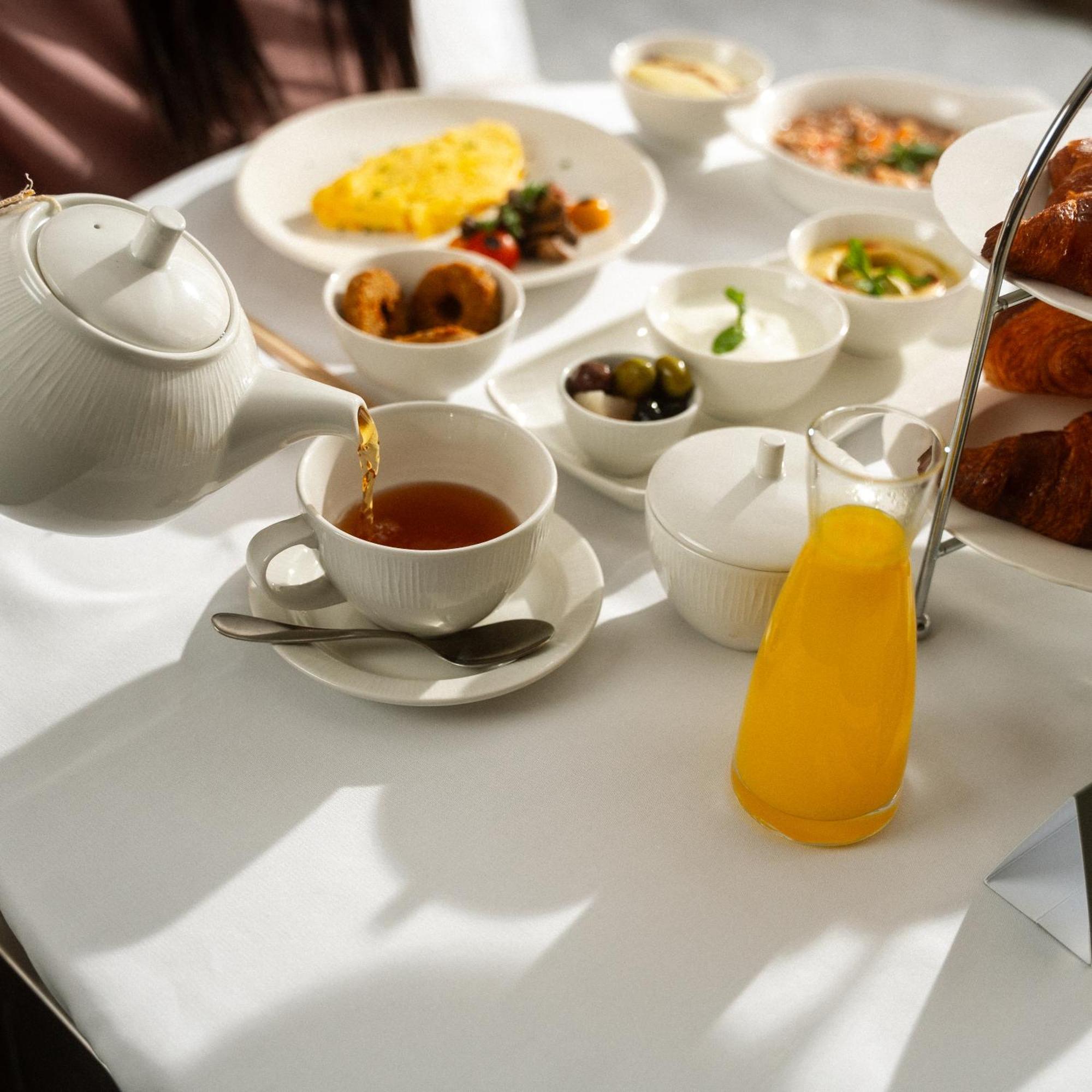 Jareed Hotel ריאד מראה חיצוני תמונה A breakfast table